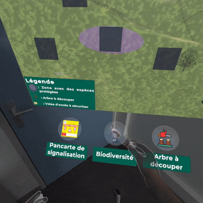 Sécurisation de la forêt.